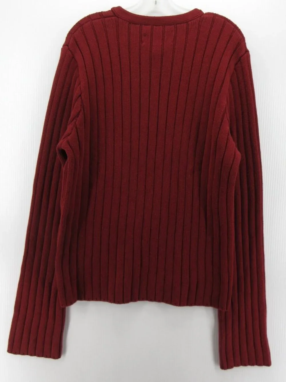 VINTAGE Abercrombie & Fitch Sweater XL Pullover Y2K Ribbed Slim Chunky *